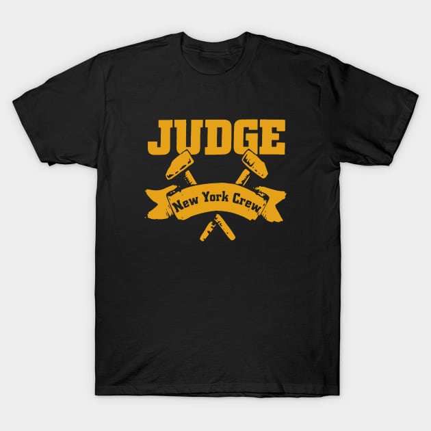 Judge New York Crew Gold T-Shirt by AimeeParker